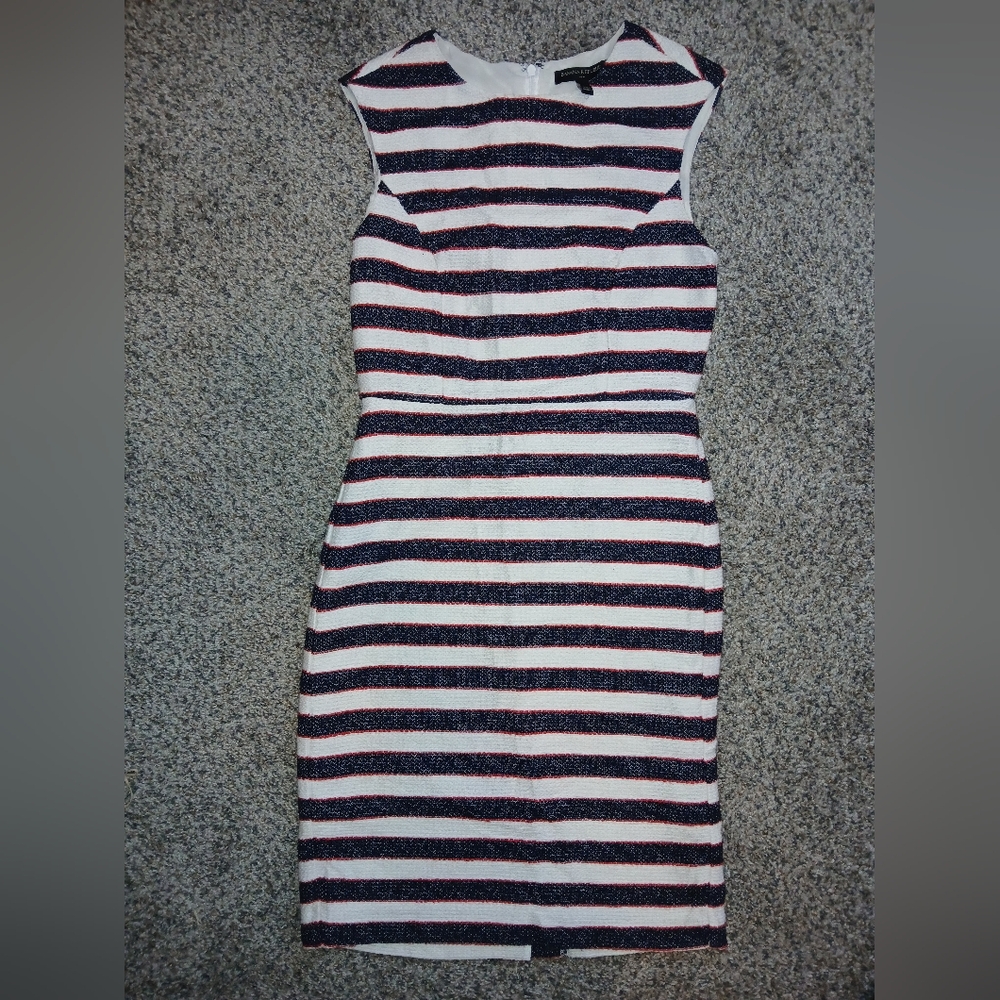 Banana Republic Nautical Striped Tweed Mini Dress Size 0